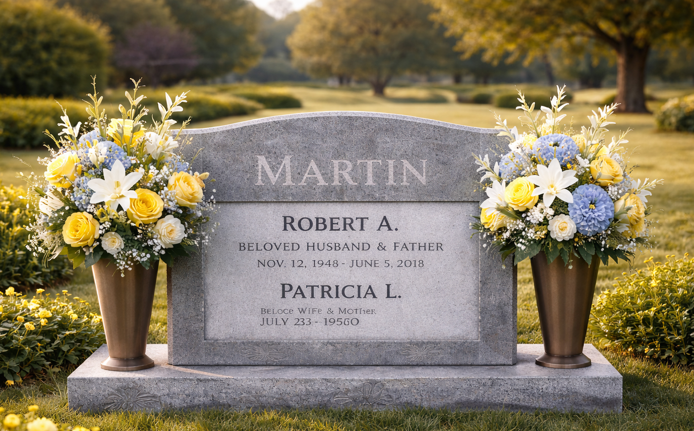 Headstones<br>& Vases